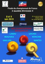 CARAMBOLE- CHAMPIONNAT DE FRANCE 3 BANDES DIVISION 5 À LAXOU
