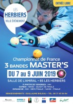 CARAMBOLE - CHAMPIONNAT DE FRANCE 3 BANDES MASTERS AUX HERBIERS