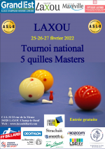Carambole _ Tournoi National 5 Quilles à Laxou