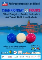 Carambole - 1 bande - Championnat de France Nationale 3