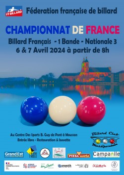 Carambole - 1 bande - Championnat de France Nationale 3