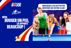 Septembre Bouge 2026 : mobilisons-nous pour faire découvrir le billard !