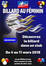 Semaine du billard au féminin : les clubs récompensés