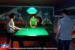 Billard américain : formation féminine