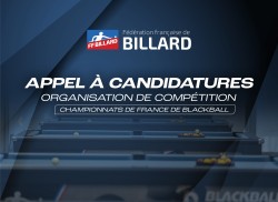 APPEL À CANDIDATURES - Organisation des Championnats de France de Blackball