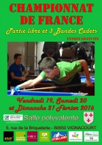 Championnat de France partie libre & 3-bandes Cadets