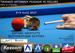 Tournoi national 3 Dames 3-bandes et partie libre