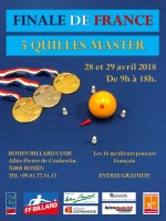 5-QUILLES : finale des CF Master