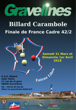 Cadre 42/2 : Championnat de France N3 à Gravelines