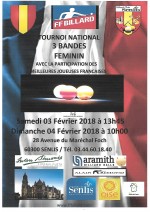 3-BANDES DAMES : Tournoi national 2 à Senlis