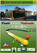 CARAMBOLE CHAMPIONNAT DE FRANCE 5 QUILLES NATIONALE 1 À ANNOEULLIN