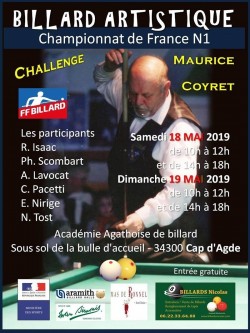 CARAMBOLE ARTISTIQUE CHALLENGE COYRET AU CAP D'AGDE