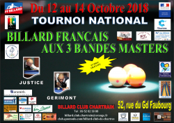 3-BANDES - TOURNOI NATIONAL 1 - CHARTRES