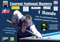 CARAMBOLE- 1ER TOURNOI NATIONAL 1 BANDE À  RONCHIN