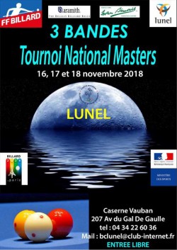 CARAMBOLE - 2e TOURNOI NATIONAL 3-BANDES À LUNEL