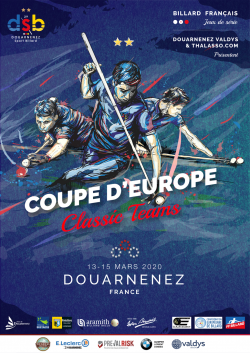 CARAMBOLE COUPE D'EUROPE CLASSIC TEAMS À DOUARNENEZ