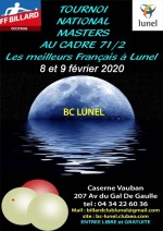 CARAMBOLE 2E TOURNOI NATIONAL CADRE  71/2 À LUNEL