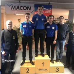 CARAMBOLE 3E TOURNOI NATIONAL 3 BANDES MASTERS À MÅCON