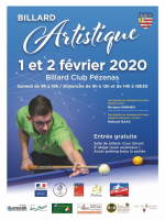 CARAMBOLE 3E TOURNOI NATIONAL ARTISTIQUE MASTERS À PÉZENAS