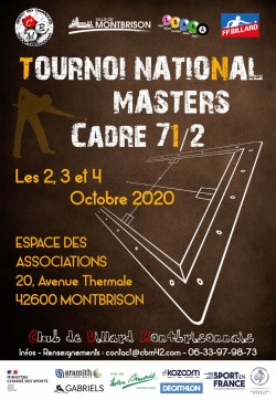 CARAMBOLE - 1er TOURNOI NATIONAL CADRE 71/2