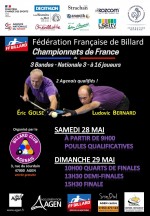 CARAMBOLE - CHAMPIONNAT DE FRANCE 3 BANDES N3 A AGEN