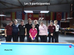 Carambole 1er tournoi national 3-bandes dames à Ronchin