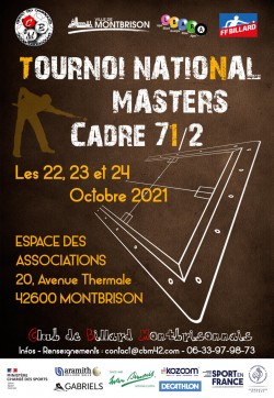 CARAMBOLE - 1ER TOURNOI CADRE 71/2 A MONTBRISON