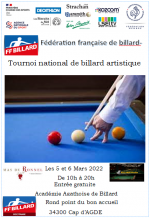 CARAMBOLE_3è tournoi national artistique au Cap d’Agde