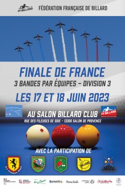 Carambole - Finale de France 3 bandes par équipes division 3