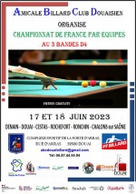 Carambole - Championnat de France par équipes 3 bandes Division 4