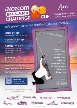 Finale du Kozoom billard challenge cup à Arès (Gironde)