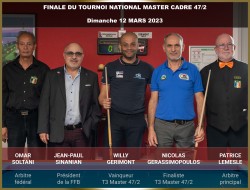 Carambole - Tournoi national 3 masters au cadre 47/2