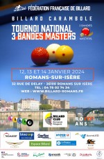 Carambole - 3 bandes - 3e tournoi national masters
