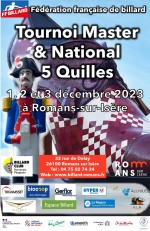 Carambole - 5 quilles - 2e tournoi national Masters