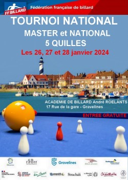 Carambole - 5 quilles - 3e tournoi national Masters