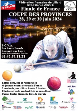 Carambole - Coupe des Provinces 2024 à Lussault BCVA