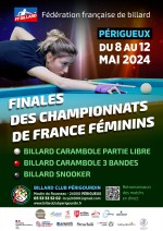 Carambole - 3 bandes et partie libre - Championnats de France féminins