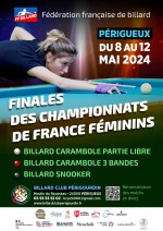 Carambole - 3 bandes et partie libre - Championnats de France féminins