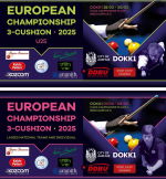 Carambole - 3 bandes - Championnat d'Europe U25 & Femmes