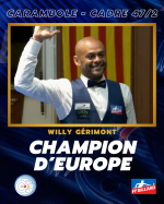 Carambole - Jeux de série - Championnats d'Europe regroupés