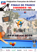 Carambole - championnat de France 3 bandes nationale 1