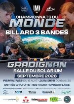 Billard français - 3 bandes - Championnats du monde Dames & Juniors