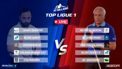 Carambole - 3 bandes - 4e journée de Top Ligue 1