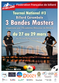 Carambole - 3 bandes - 3e tournoi national Masters