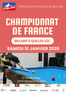 Billard Français - 5 quilles -Championnat de France U21