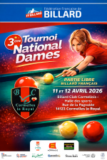 Carambole - Partie Libre - 3e tournoi national Dames