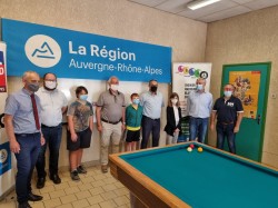 Inauguration du billard au collège de Condrieu