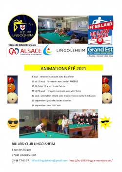 BILLARD CLUB LINGOLSHEIM