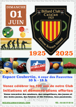 BILLARD CLUB CATALAN (BCC) : Cent ans déjà !