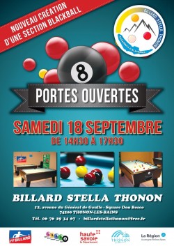 Inauguration d'une section Blackball au Billard Stella Thonon